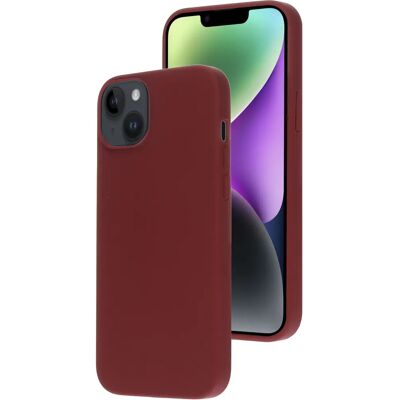Mobiparts iPhone 14 Plus Rouge Prune - Coque de Téléphone - Publicité Mobiparts iPhone 14 Plus Rouge Prune - Coque de Téléphone - Publicité