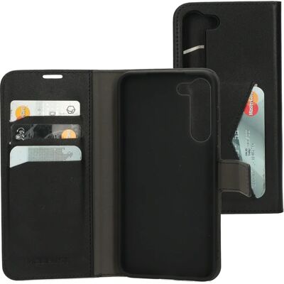 Mobiparts Classic Wallet Hülle Samsung Galaxy S23 Plus (2023) Schwarz - Handyhülle Mobiparts Classic Wallet Hülle Samsung Galaxy S23 Plus (2023) Schwarz - Handyhülle