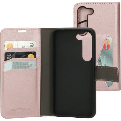 Mobiparts Classic Wallet Hülle - Samsung Galaxy S23 Pink Mobiparts Classic Wallet Hülle - Samsung Galaxy S23 Pink