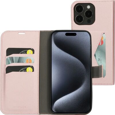 Mobiparts Classic Wallet Case Apple iPhone 15 Pro Max Pink - Coque Mobiparts Classic Wallet Case Apple iPhone 15 Pro Max Pink - Coque