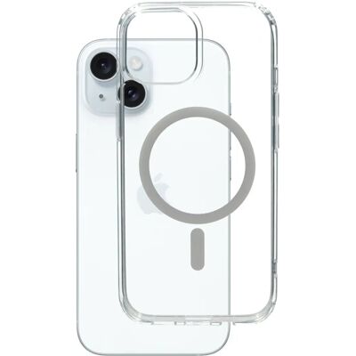 Coque transparente Mobiparts pour iPhone 15 - Publicité Coque transparente Mobiparts pour iPhone 15 - Publicité