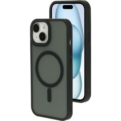 Mobiparts iPhone 15 Satin Noir Coque Résistante aux Chocs - Étui Téléphone - Publicité Mobiparts iPhone 15 Satin Noir Coque Résistante aux Chocs - Étui Téléphone - Publicité