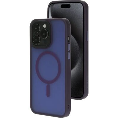 Mobiparts Apple iPhone 15 Pro Max Satin Purple Impact Schutz - Handyhülle Mobiparts Apple iPhone 15 Pro Max Satin Purple Impact Schutz - Handyhülle