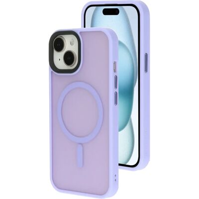 Mobiparts Étui iPhone 15 Satin Lila Résistant aux Chocs - Coque de Téléphone - Publicité Mobiparts Étui iPhone 15 Satin Lila Résistant aux Chocs - Coque de Téléphone - Publicité
