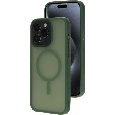 Mobiparts iPhone 15 Pro Max Satin Green Coque Résistante aux Chocs - Publicité Mobiparts iPhone 15 Pro Max Satin Green Coque Résistante aux Chocs - Publicité