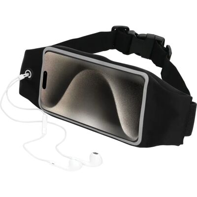 Mobiparts Apple iPhone 15 Pro Schwarz Sportgürtel - Handyhülle Mobiparts Apple iPhone 15 Pro Schwarz Sportgürtel - Handyhülle