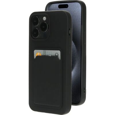 Coque antichoc noire Mobiparts pour iPhone 15 Pro Max - Publicité Coque antichoc noire Mobiparts pour iPhone 15 Pro Max - Publicité