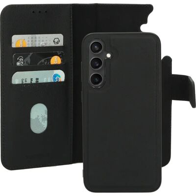 Mobiparts Leder 2-in-1 Brieftasche Hülle Samsung Galaxy S23 FE Schwarz Mobiparts Leder 2-in-1 Brieftasche Hülle Samsung Galaxy S23 FE Schwarz