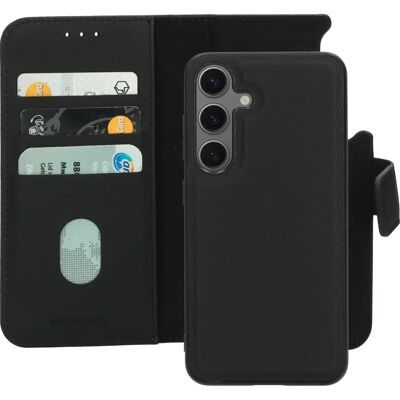 Mobiparts Leder 2 in 1 Brieftasche Hülle Samsung Galaxy S24 Schwarz Mobiparts Leder 2 in 1 Brieftasche Hülle Samsung Galaxy S24 Schwarz