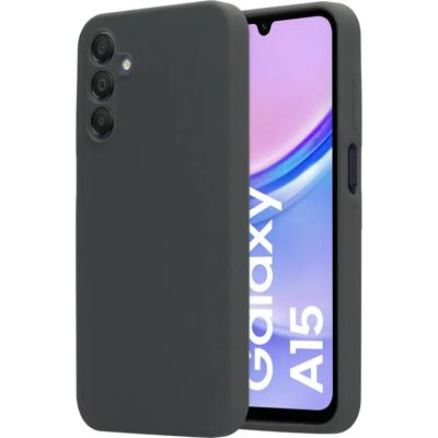 Coque en silicone Mobiparts Samsung Galaxy A15 Gris Urbain - Étui pour téléphone Coque en silicone Mobiparts Samsung Galaxy A15 Gris Urbain - Étui pour téléphone