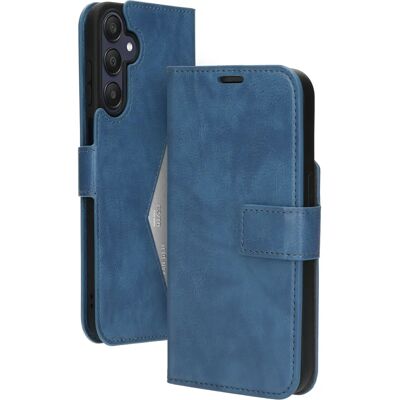 Mobiparts Classic Wallet Hülle Samsung Galaxy A25 Stahlblau - Handyhülle Mobiparts Classic Wallet Hülle Samsung Galaxy A25 Stahlblau - Handyhülle