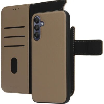 Mobiparts Leder 2-in-1 Brieftaschenhülle Samsung Galaxy A15 Taupe - Handyhülle Mobiparts Leder 2-in-1 Brieftaschenhülle Samsung Galaxy A15 Taupe - Handyhülle