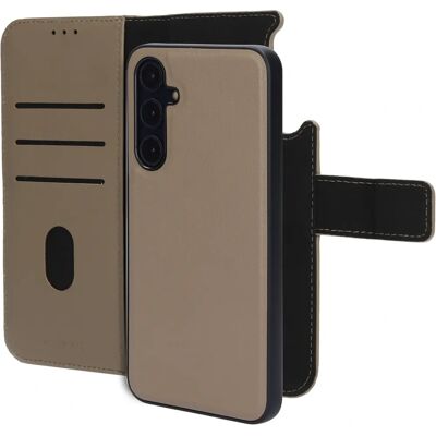Coque portefeuille en cuir 2 en 1 Mobiparts Galaxy A35 (2024) Taupe - Publicité Coque portefeuille en cuir 2 en 1 Mobiparts Galaxy A35 (2024) Taupe - Publicité