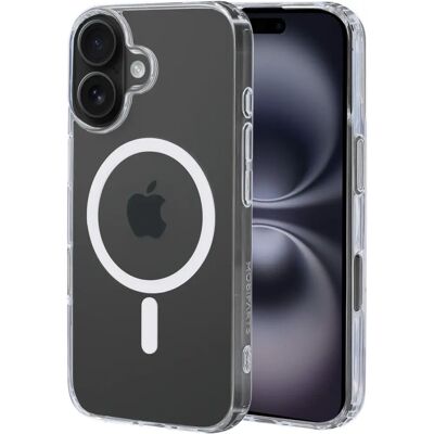 Coque transparente Mobiparts MP-127197 pour iPhone 16 avec protection - Publicité Coque transparente Mobiparts MP-127197 pour iPhone 16 avec protection - Publicité