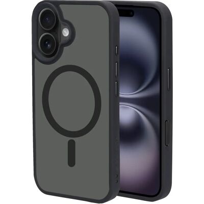 Mobiparts Apple iPhone 16 Satin Black Stoßfeste Hülle Mobiparts Apple iPhone 16 Satin Black Stoßfeste Hülle