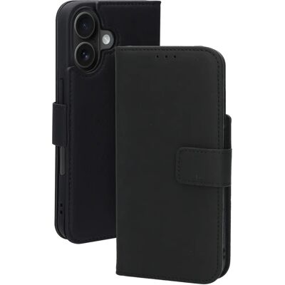 Mobiparts Apple iPhone Leder Wallet Hülle - Schwarz - Handyhülle Mobiparts Apple iPhone Leder Wallet Hülle - Schwarz - Handyhülle