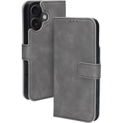 Mobiparts Mobiparts Classic Wallet Case iPhone - Gris Granito - Étui téléphone - Publicité Mobiparts Mobiparts Classic Wallet Case iPhone - Gris Granito - Étui téléphone - Publicité