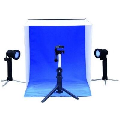 Linkstar Opnamebox PBK-50 50x50 Opvouwbaar + 2x50W Lampen Linkstar Opnamebox PBK-50 50x50 Opvouwbaar + 2x50W Lampen
