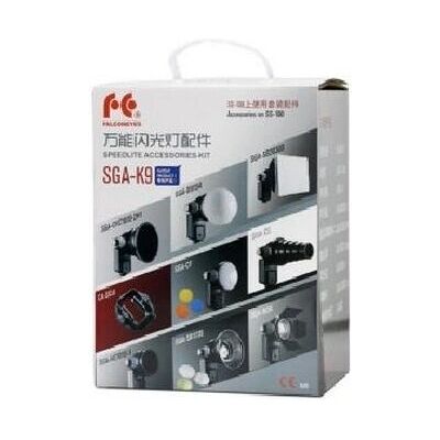 Falcon Eyes SGA-K9 Kit - Universelles Speedlite Set mit Zubehör Falcon Eyes SGA-K9 Kit - Universelles Speedlite Set mit Zubehör