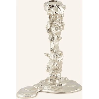 Pols Potten Drip ljusstake L - Silver - Candle holder, modern design, versatile, unique shape Pols Potten Drip ljusstake L - Silver - Candle holder, modern design, versatile, unique shape