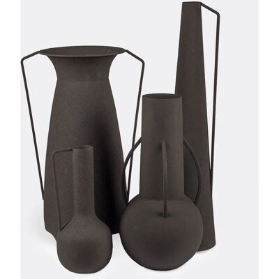 Pols Potten Black Roman Vases Set of 4 - Elegant Decor Pols Potten Black Roman Vases Set of 4 - Elegant Decor
