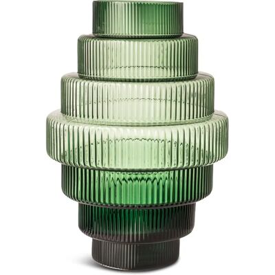Vase Steps Grande Pols Potten - Vase Design Moderne pour Brillance Éthérée Vert Foncé - Publicité Vase Steps Grande Pols Potten - Vase Design Moderne pour Brillance Éthérée Vert Foncé - Publicité