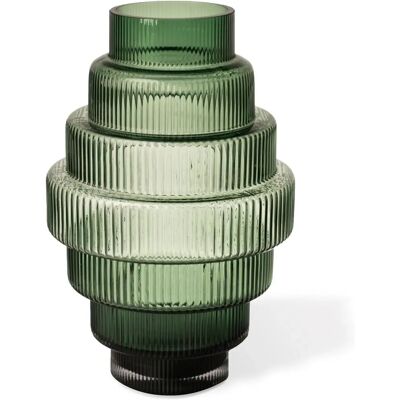 Vase Pols Potten H30cm à Étapes Vert Foncé - Vase - Publicité Vase Pols Potten H30cm à Étapes Vert Foncé - Vase - Publicité