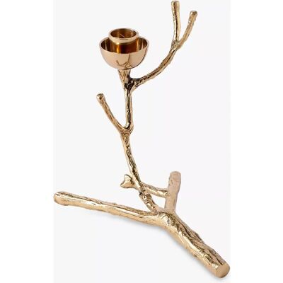 POLSPOTTEN Twiggy Candle Holder - S, Gold, Brass - Candle Holder POLSPOTTEN Twiggy Candle Holder - S, Gold, Brass - Candle Holder
