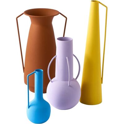 Ensemble de 4 vases romains Pols Potten - Art en fer coloré - Publicité Ensemble de 4 vases romains Pols Potten - Art en fer coloré - Publicité