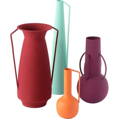Pols Potten Ensemble de 4 Vases Romains Décoratifs et Colorés - Publicité Pols Potten Ensemble de 4 Vases Romains Décoratifs et Colorés - Publicité
