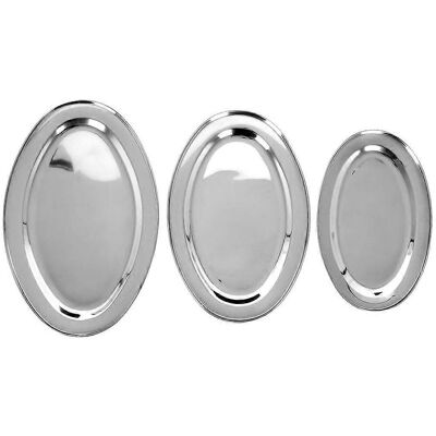 Excellent Houseware Tace ze stali nierdzewnej - 3 rozmiary Excellent Houseware Tace ze stali nierdzewnej - 3 rozmiary