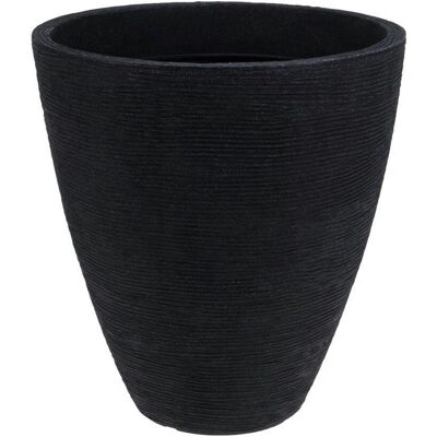 ProGarden - Ribbed - Antracyt - 39x42 cm - Doniczka ogrodowa ProGarden - Ribbed - Antracyt - 39x42 cm - Doniczka ogrodowa
