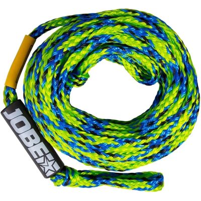 Corde de remorquage Jobe 6 personnes - Corde flottante, 16,8m, Vert/Bleu - Publicité Corde de remorquage Jobe 6 personnes - Corde flottante, 16,8m, Vert/Bleu - Publicité