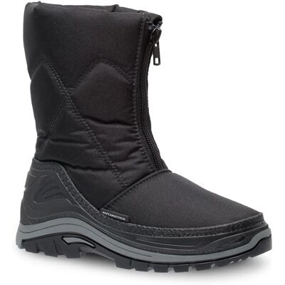 Antarctica Snowboots Zwart - Rubber zool, Faux wolvoering, Zijrits - Snowboots Antarctica Snowboots Zwart - Rubber zool, Faux wolvoering, Zijrits - Snowboots