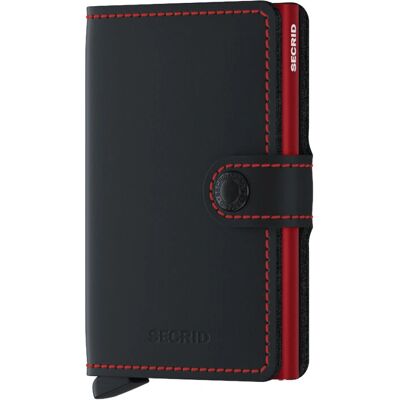 Secrid Miniwallet - matte schwarz & rot Secrid Miniwallet - matte schwarz & rot