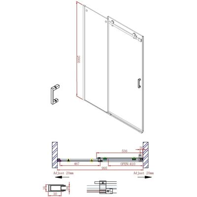 Sturotec 3070 Schiebetür - Festelement - 8mm Sicherheitsglas Sturotec 3070 Schiebetür - Festelement - 8mm Sicherheitsglas