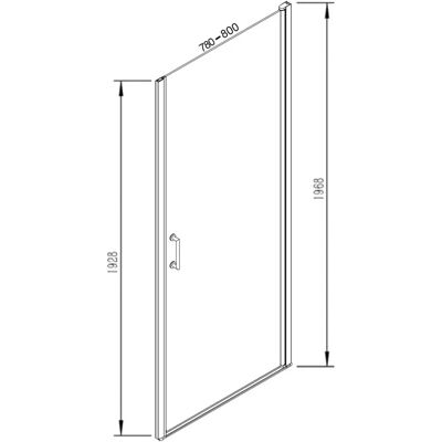 Sturotec 5070 Drehtür - Nano-Beschichtung - 80x195cm Sturotec 5070 Drehtür - Nano-Beschichtung - 80x195cm