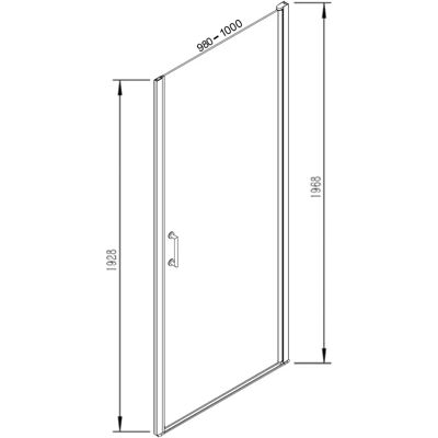 Sturotec 5070 Drehtür - 100x195cm - Nano-Beschichtung Sturotec 5070 Drehtür - 100x195cm - Nano-Beschichtung