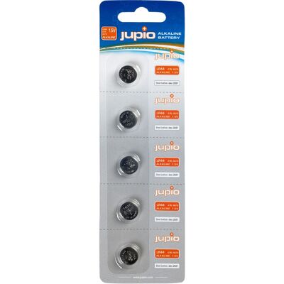 Jupio JCC-LR44 - Batteri - SR44 - Alkaline - 1,5V - 5-pack Jupio JCC-LR44 - Batteri - SR44 - Alkaline - 1,5V - 5-pack