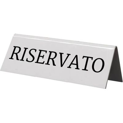 Set van 5 Tafelbordjes SECURIT - Gereserveerd Italiaans Set van 5 Tafelbordjes SECURIT - Gereserveerd Italiaans