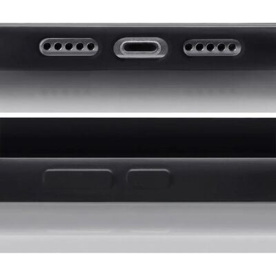 Funda de tarjeta flexible Mobilize para iPhone 15 Pro Negro Mate Funda de tarjeta flexible Mobilize para iPhone 15 Pro Negro Mate