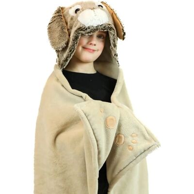 Cozy Noxxiez BL801 Fleece Blanket with Hood - Bunny Cozy Noxxiez BL801 Fleece Blanket with Hood - Bunny