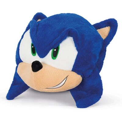 Noxxiez Coussin de Voyage en Peluche Sonic Hedgehog Bleu - Décoratif - Publicité Noxxiez Coussin de Voyage en Peluche Sonic Hedgehog Bleu - Décoratif - Publicité