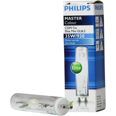 Philips Master Color CDM Tm Elite Mini - Blanco Cálido - GU6.5 - 35W - Lámpara de descarga Philips Master Color CDM Tm Elite Mini - Blanco Cálido - GU6.5 - 35W - Lámpara de descarga