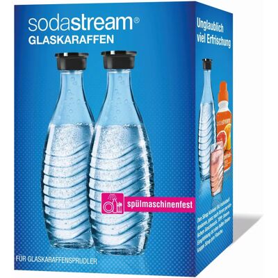 SodaStream 1047200490 Pack de 2 Bouteilles en Verre - Accessoire SodaStream 1047200490 Pack de 2 Bouteilles en Verre - Accessoire