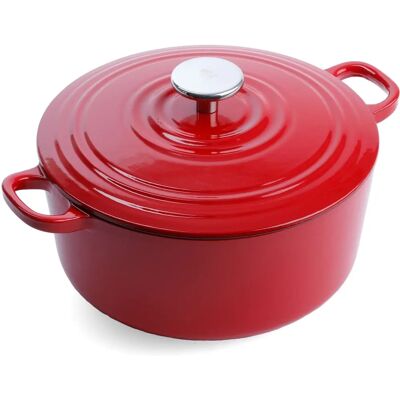 Bissell Bourgogne Red Cast Iron Casserole - Cookware Bissell Bourgogne Red Cast Iron Casserole - Cookware