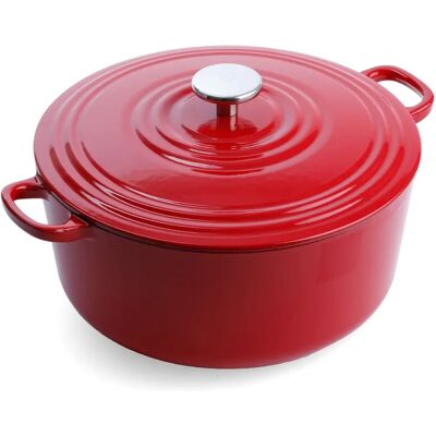 Bissell Bk H6072.528 Gietijzeren Braadpan - Bourgogne - 28cm - 6,7L - Emaille Coating Bissell Bk H6072.528 Gietijzeren Braadpan - Bourgogne - 28cm - 6,7L - Emaille Coating
