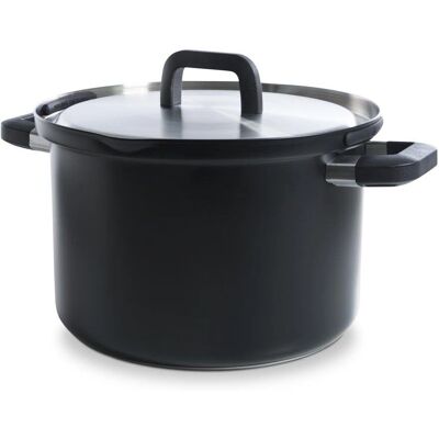 BK Flow Cool Black RVS Soeppan - 26cm - Induktion - Schwarz BK Flow Cool Black RVS Soeppan - 26cm - Induktion - Schwarz