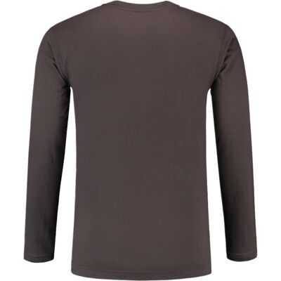 Tricorp Dunkelgraues Baumwoll-Langarm-T-Shirt - Freizeit Tricorp Dunkelgraues Baumwoll-Langarm-T-Shirt - Freizeit