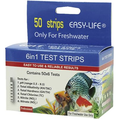 Bandes de test Easy-Life 6 en 1 - Kit d'analyse d'eau Bandes de test Easy-Life 6 en 1 - Kit d'analyse d'eau